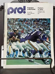 1970'S GREEN BAY PACKERS LAMBEAU FIELD Offical Program Packers vs Bills 10/6/74 - Picture 1 of 12