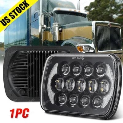 Faro halo LED de 7x6 pulgadas para International Harvester 9900 9200 9400i 4700 4800 Foto 1 de 4