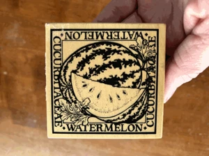 Rubber Stamp 1995 Vintage PSX G-1428 WATERMELON Botanical Fruit Theme - Picture 1 of 2