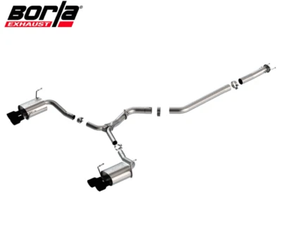 Borla S-Type Cat-Back Exhaust w/ 3.5" Tips For 15-21 Subaru WRX 2.0L/STI 2.5L Foto 1 de 4