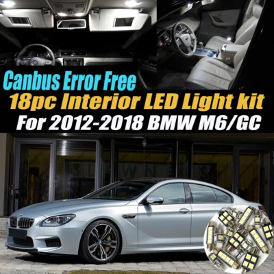 18Pc CANbus Error Free Interior LED White Light Bulb Kit for 2012-2018 BMW M6  Foto 1 de 4