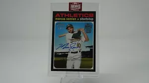 2022 Topps Archives Signature Series #98 Marcus Semien negro automático/37 - Imagen 1 de 2