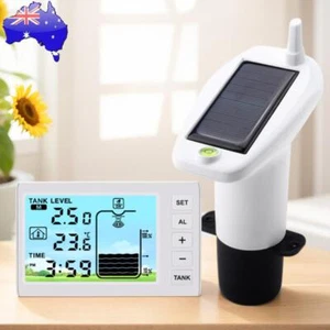 Water Level Gauge W/ Temperature Sensor Time Display Ultrasonic Level Gauge - Picture 1 of 10