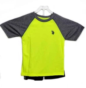 U.S. Polo Assn Size 7Y Boys 2 Piece Set T-shirt Tank & Short Kids Outfit Sports2 - Picture 1 of 3