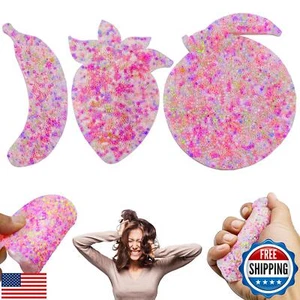 3Pcs Skin Picking Fidget Toys, Fruits Picky Pad, Silicone Sensory Pick Pad fo - Picture 1 of 5