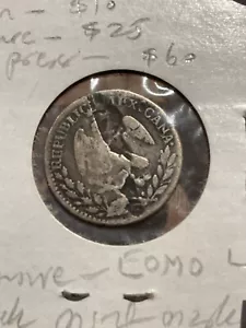 VINTAGE MEXICO 1828 FIRST REPUBLIC SILVER COIN WITH INTEREST MINT MARK - Picture 1 of 2