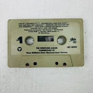 The Wrestling Album Commentary by Vince McMahon Cassette Tape 1985 CBS - Picture 1 of 2