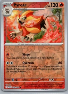 Pyroar SV02: Paldea Evolved 032/193 Near Mint NM Reverse Holo - Picture 1 of 2
