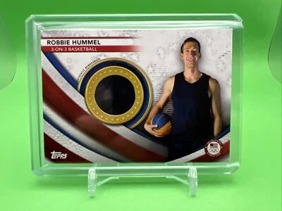 2020 Topps Olympics ROBBIE HUMMEL Memorabilia Relic ~ USA 3 ON 3 Basketball 2021 - Image 1 of 2
