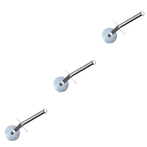 3 Pack Pizzaradschneider Pizzaschneider Aus Edelstahl Cutter Schere - Bild 1 von 12