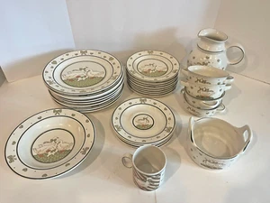 Vintage 1970s Pfalzkeramik Ceramic Gänseglück Goose Luck Set - 28 pc set - Picture 1 of 24