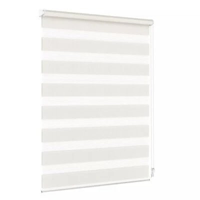 Doppelrollo Duo Klemmfix ohne Bohren Fensterrollo Zebrarollo Duorollo Creme - Bild 1 von 4
