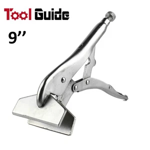 9'' (230mm) Heavy Duty Flat Jaw Clamps Welding Locking Clamp Mig Tools Plier - Picture 1 of 6