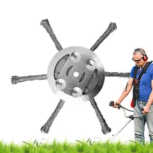 Stahldraht Rasentrimmerkopf Rasenmäher Unkrautstecher Freischneider Universal - Bild 1 von 12
