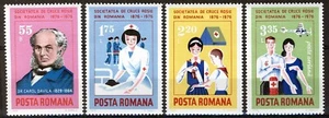 Rumanía 1976, Centenario de la Cruz Roja de Rumanía conjunto MNH, Mi 3336-39 - Imagen 1 de 1