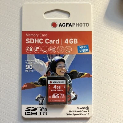 Multi pack of 10 Agfaphoto - Memory card SDHC 4 GB - New - Image 1 of 3