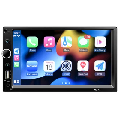 Radio de coche Bluetooth estéreo pantalla táctil reproductor de MP5 de 7 pulgadas Carplay para Apple Android Foto 1 de 4