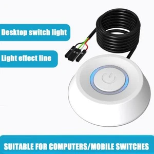 1xPc Power Button Desktop Pc Computer Case Power Switch Off 2024 On F0N7 G0K9 - Afbeelding 1 van 16