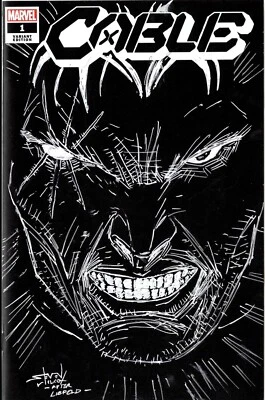 Cable #1 Blank Cover Variant Comic Original Steven Wilcox COA 1067 - Image 1 of 4