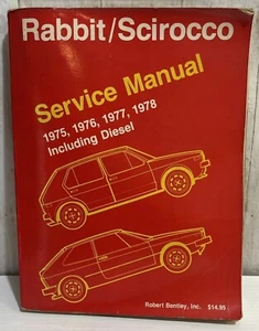 Volkswagen Rabbit Scirocco Service Manual 1975 76 77 78 Diesel Robert Bentley - Picture 1 of 6