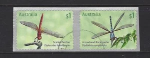AUSTRALIEN 2017 LIBELLEN - SELBSTKLEBENDES SPULENPAAR FEIN GEBRAUCHT - Bild 1 von 1