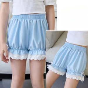Lolita Girls Casual Bloomers Lace Ruffle Pumpkin Short Pants Shorts Underpants  - Picture 1 of 17