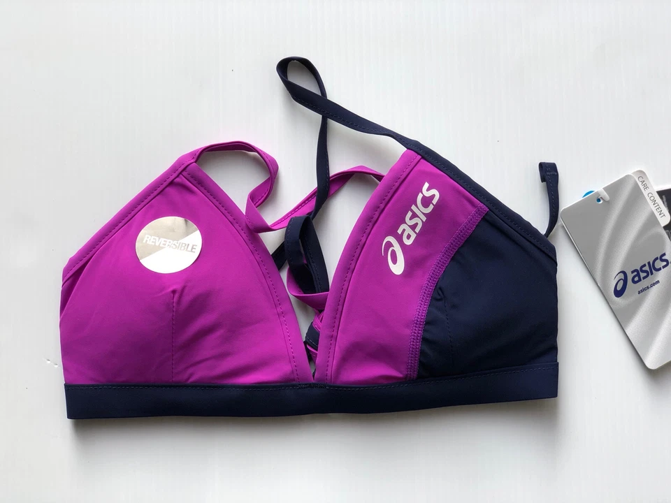 Top de bikini reversible Kanani púrpura talla M de ASICS para mujer  Foto 1 de 4