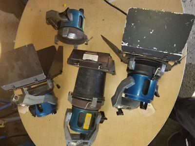 4 Berkey Colortran Mini Pro Spot/ flood Light Heads mostly complete and working. - Image 1 of 4