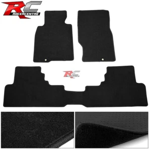 For 08-13 Infiniti G37 Coupe Floor Mats Front & Rear Black Nylon 3PC - Picture 1 of 5