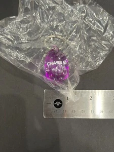 NEW / UNUSED Chase Bank - Acrylic Pig Keychain Key Chain Ring - PURPLE - Picture 1 of 4