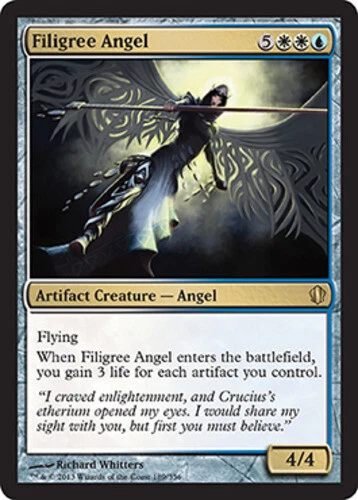 Filigree Angel ~ Lightly Played Commander 2013 MTG Magic UltimateMTG Multi-Color - Image 1 of 1