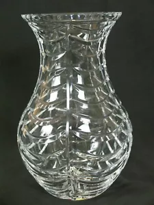 Tiffany & Co. Royal Brierley Swag Cut Crystal Vase 10" - Picture 1 of 10
