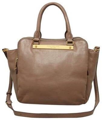 BOLSO DE MANO MARC JACOBS GOODBYE COLUMBUS BENTLEY ROOTBEER MARRÓN CUERO ITALIANO*NUEVO CON ETIQUETAS Foto 1 de 4