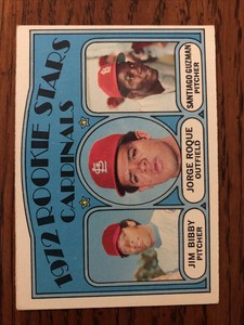 1972 Topps #316 Cardinals Rookies Jim Bibby - Jorge Roque - Santiago Guzman