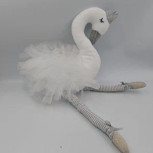 Doudou peluche cygne blanc gris SOFT FRIEND - 36118 - Photo 1/2