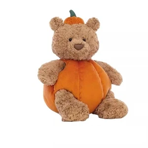 Jellycat Bartholomew Bear Pumpkin - RARE - NWT - Picture 1 of 11