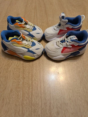Puma RS-X Disco Duro Y Puzzle Niño Pequeño Talla 4C Tenis Zapatos Lote Multicolor  Foto 1 de 4