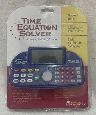 Learning Resources Time & Distance Equation Solver 3 Mode Calculator New - Image 1 of 4