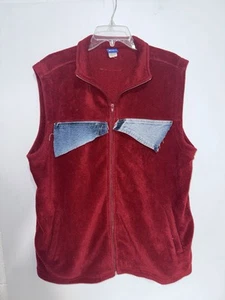 Custom Red Arctic Bear Vest Size Large 100% Poly - Picture 1 of 7