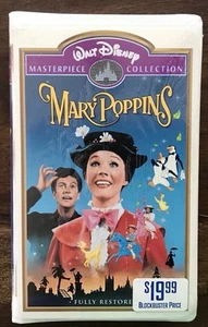 Mary Poppins Walt Disney VHS New Sealed Masterpiece Collection - Foto 1 di 2