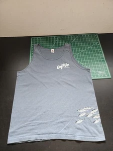 Gyotaku Men's Size L Tanktop Shane Hamamoto A'u Marlin Art Print Vtg Hawaii Tank - Picture 1 of 7