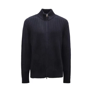 M2961 CARDIGAN UOMO HERNO RESORT MAN WOOL FULL ZIP SWEATER BLUE - Imagen 1 de 4
