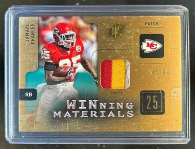 2009 SPx Jamaal Charles Winning Patch #48/99 Chiefs - Image 1 of 2
