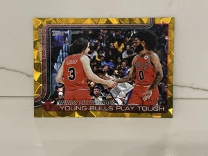 2025-26 Topps Windy City Wonder #277 Giddey & White Gold Ice /50 Chicago Bulls - Picture 1 of 4