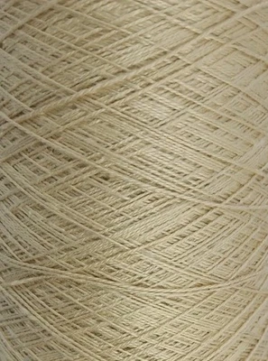 Tejido de hilo de seda 100 % pura ganchillo 3 lb 3,6 oz amarillo en cono Foto 1 de 3