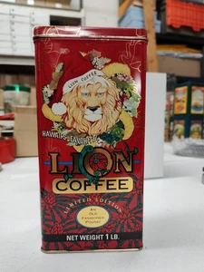 Vintage 1993 Hawaii Weihnachten Dose, Löwenmarke Kaffeedose - Bild 1 von 10