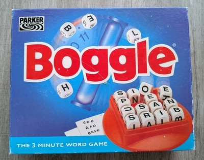 Boggle. Parker Hasbro ~ The 3 Minute Word Game ~ 1996 Complete. Excellent  - Image 1 of 4