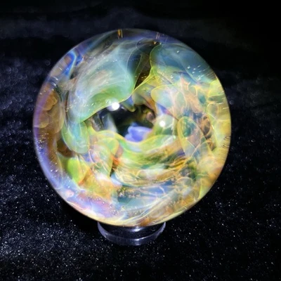 2”- William Grout (Bill) oro y plata fumado vórtice mármol firmado WCG16 Foto 1 de 4