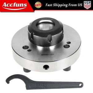 Portabrocas ER40 125mm Diámetro Torno Compacto Herramienta Perno 5/8" Ajuste Fresado - Imagen 1 de 7