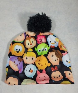 Disney Tsum Tsum Laplander Girls Hat Beanie Pom Pom Polyester Colorful  - Picture 1 of 4